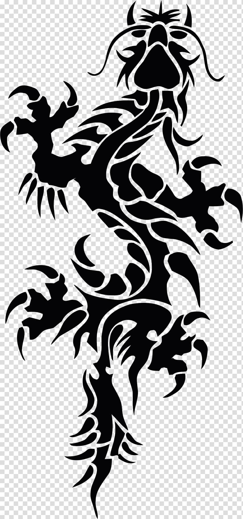 Sleeve tattoo Chinese dragon Japanese dragon, tribal transparent background PNG clipart