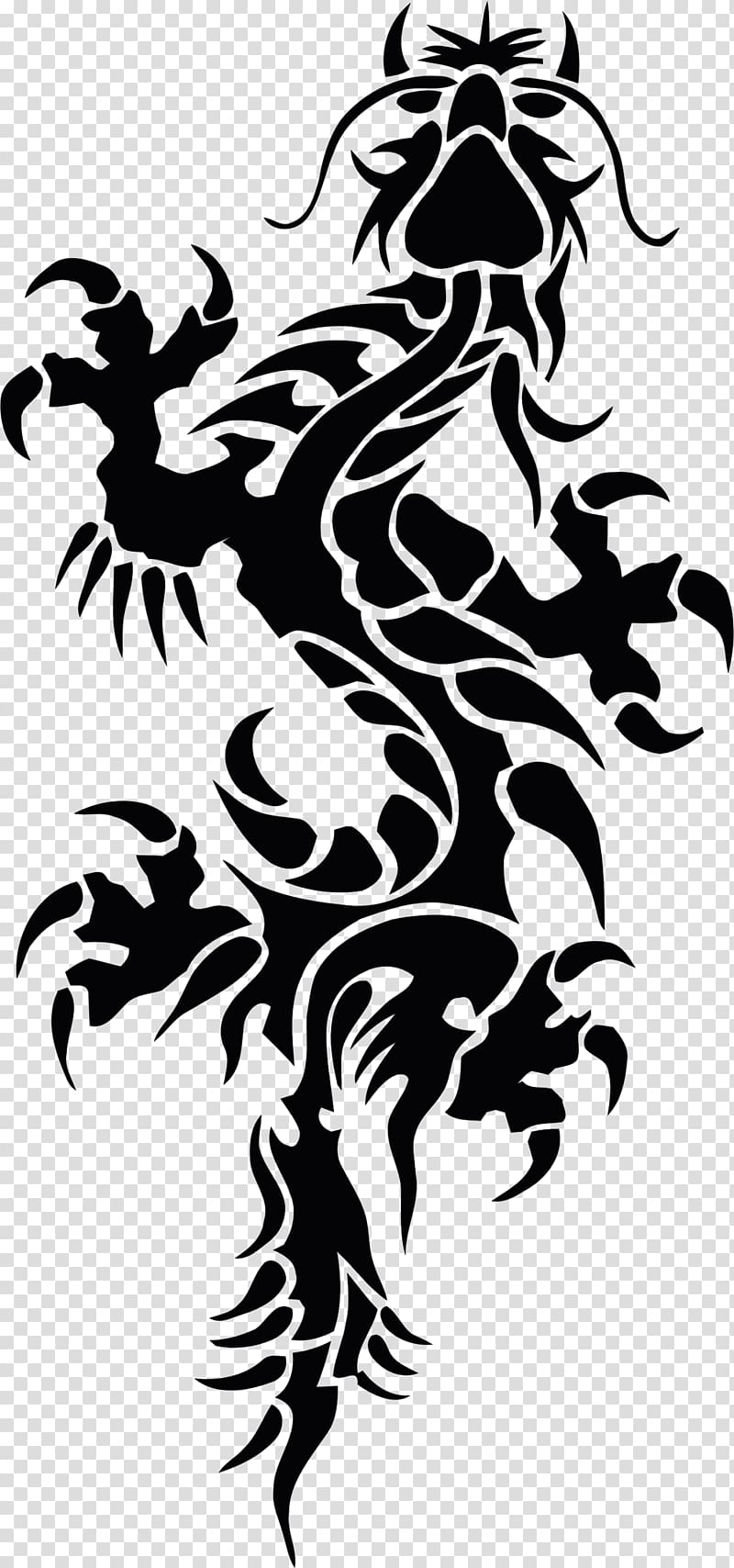 Chinese Dragon Japanese Dragon Tattoo Art Tribal Dragon - Clip Art Library