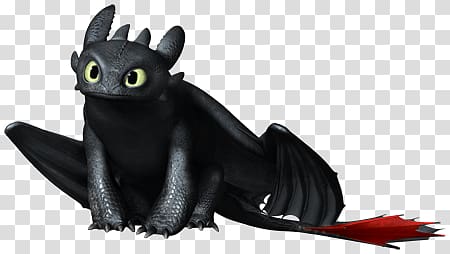 How to Train your Dragon character , Toothless Red Tail transparent background PNG clipart