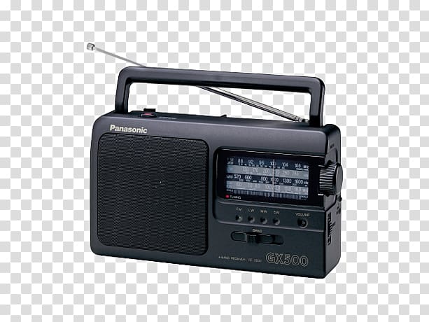 FM broadcasting Transistor radio AM broadcasting Panasonic RF-3500 E9-K, radio transparent background PNG clipart