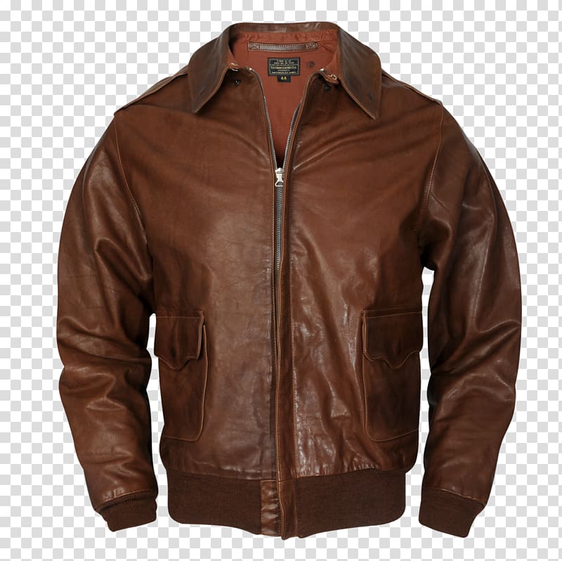 Leather jacket Leather jacket A-2 jacket Flight jacket, jacket transparent background PNG clipart