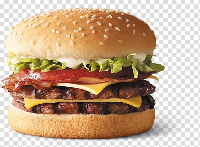 Bacon Deluxe Cheeseburger Hamburger Whopper, bacon transparent background PNG clipart