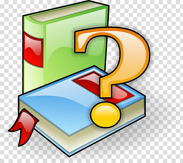 Book cover Reading Question mark , book transparent background PNG clipart