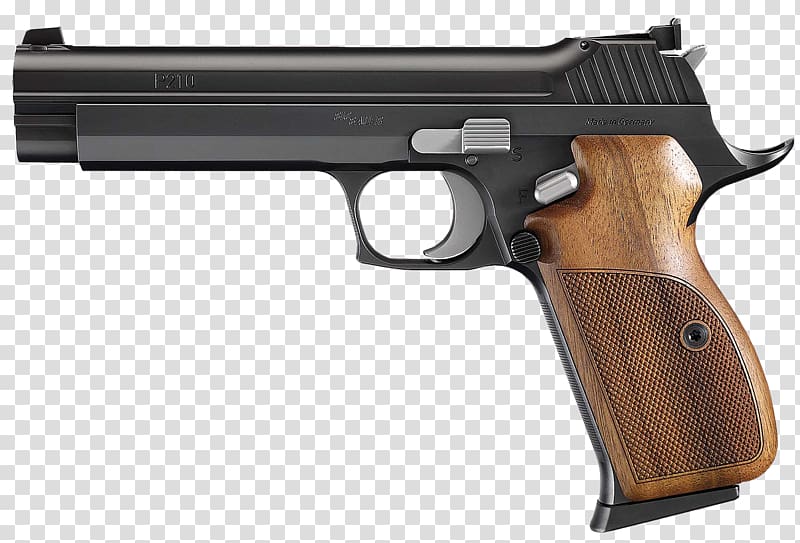 SIG Sauer P210 SIG Sauer P226 Sig Holding Pistol, weapon transparent background PNG clipart