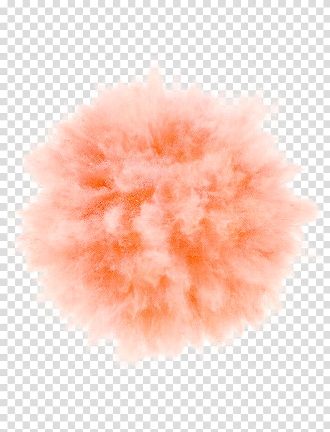 powder pop , Smoke Dust explosion Haze, Orange fresh explosion dust effect elements transparent background PNG clipart