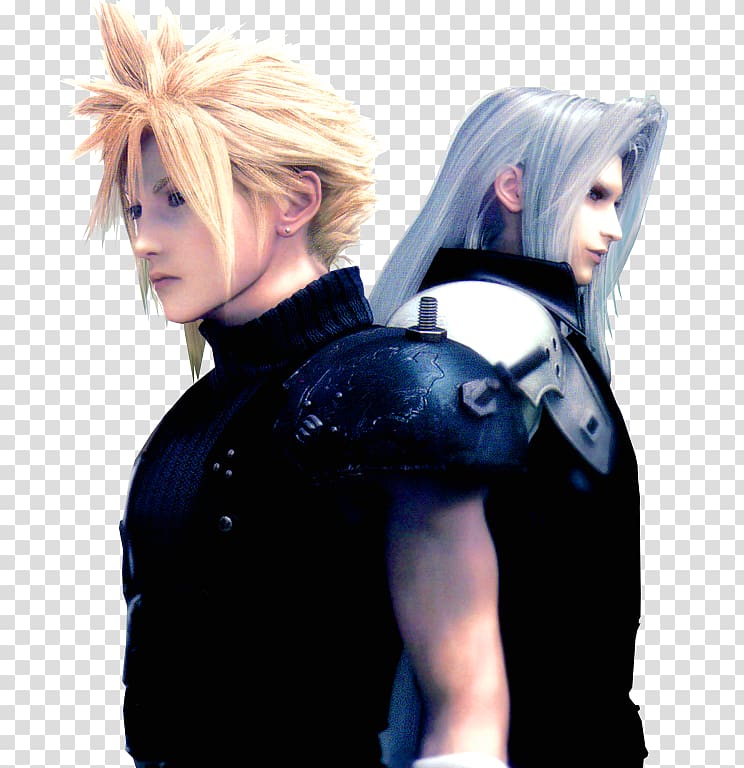 Final Fantasy VII Remake Sephiroth Cloud Strife, others transparent background PNG clipart