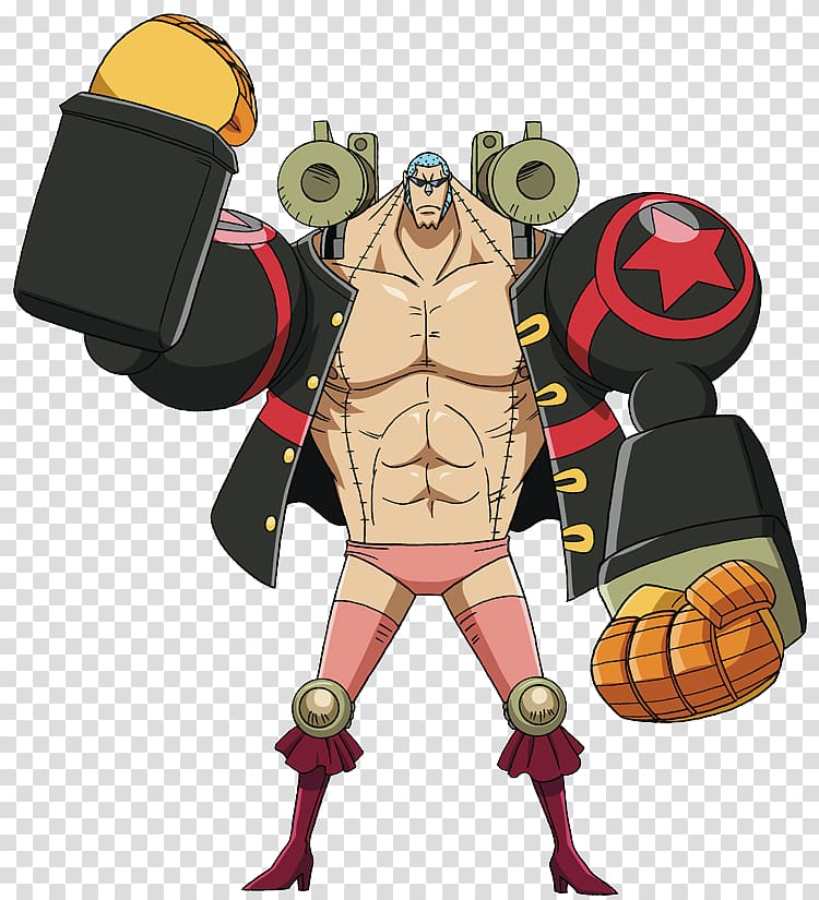 Franky from One Piece, Franky Monkey D. Luffy Dracule Mihawk Nami Usopp, one piece transparent background PNG clipart