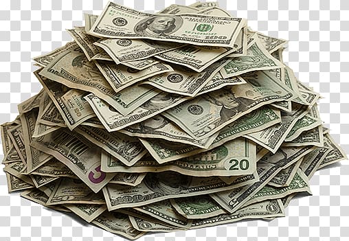 pile of 20 US dollar banknotes, Pile Of Cash Money transparent background PNG clipart