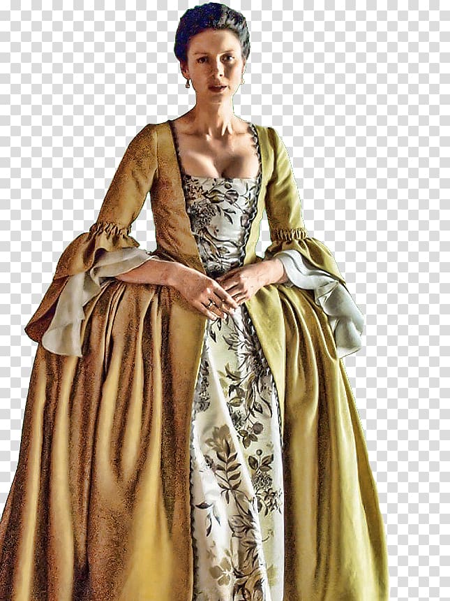 Gown Claire Fraser Costume Designer Outlander, Claire Fraser transparent background PNG clipart