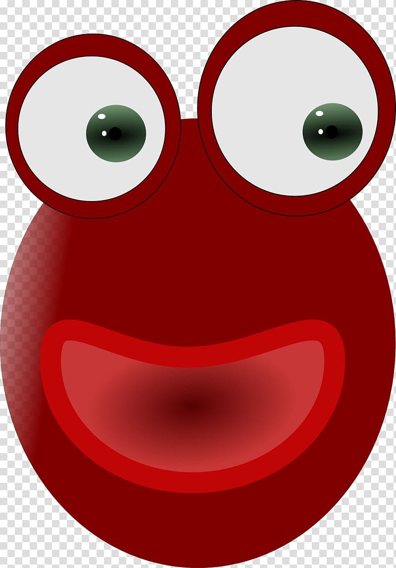 Frog Red Smile , red eyes transparent background PNG clipart