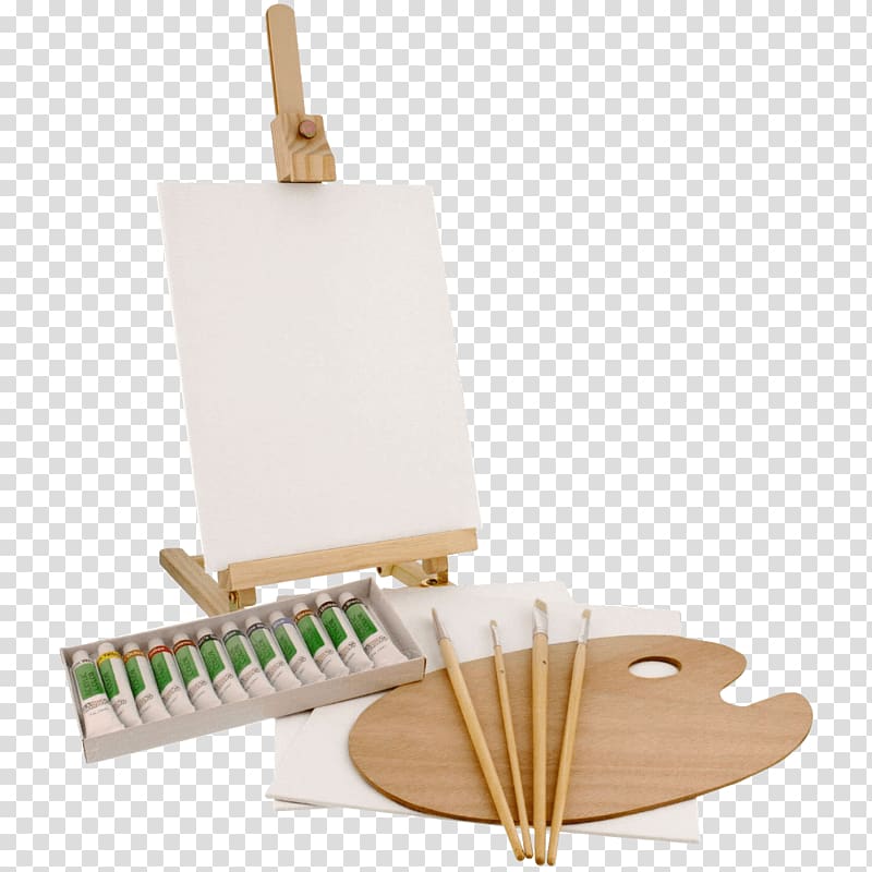 Easel Acrylic paint Painting Oil paint, painting transparent background PNG clipart