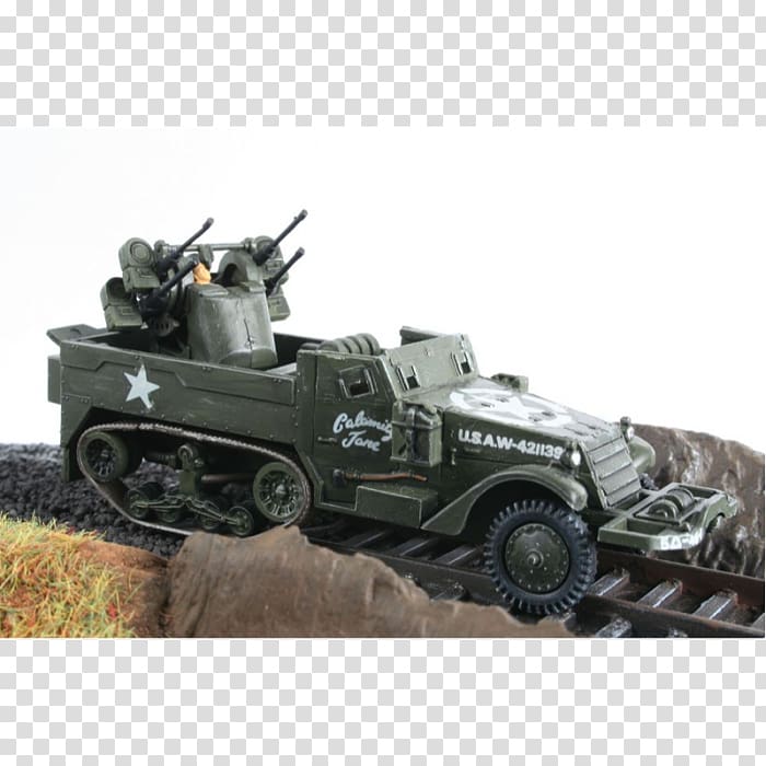 Half-track Scale Models Revell Plastic model M16 Multiple Gun Motor Carriage, toy transparent background PNG clipart