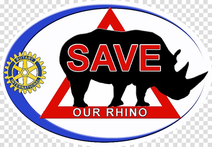 Rhinoceros Rotary International Save the Rhino Organization Coolamon, rotary club logo transparent background PNG clipart