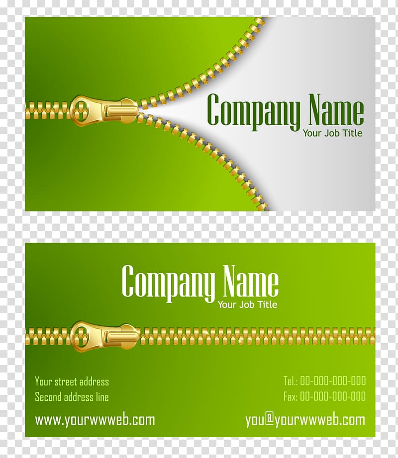 Company Name advertisement, Paper Business card Visiting card, Zipper pattern business card design transparent background PNG clipart