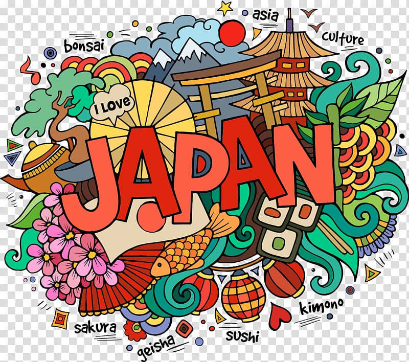 japan graphic art, Japan 2011 Tu014dhoku earthquake and tsunami Drawing Lettering, Japan illustration transparent background PNG clipart