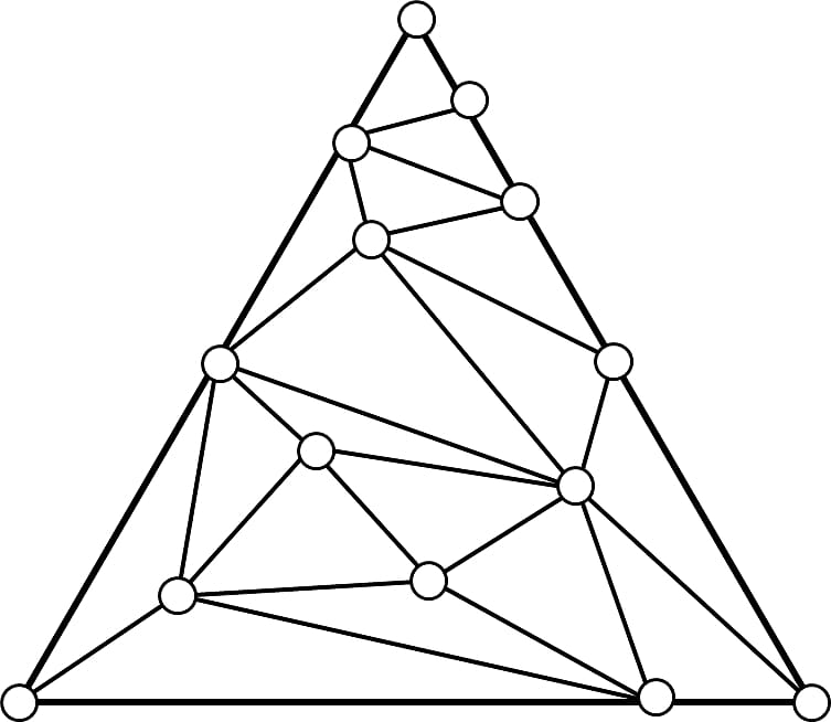 Sperners lemma Triangle Triangulation Simplex, Of Handshakes transparent background PNG clipart