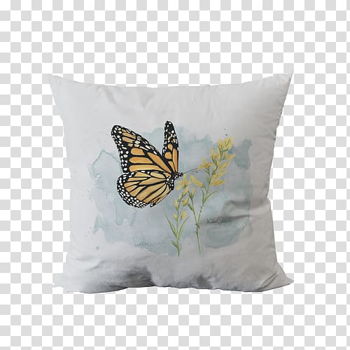 Wesley Carter Throw Pillows Painting Butterfly Daniel Island, prize throwing transparent background PNG clipart