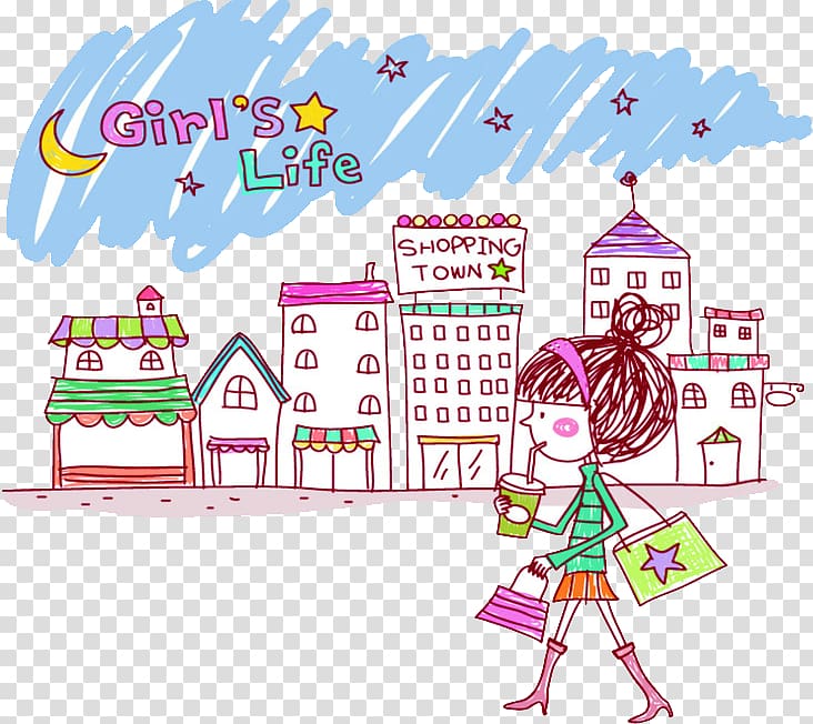 Girl illustration Woman Illustration, Women living transparent background PNG clipart
