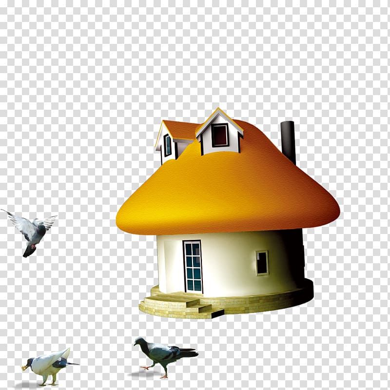 House , Mushroom-shaped house transparent background PNG clipart