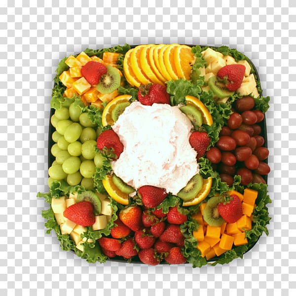 Fruit salad Vegetarian cuisine Food Hors d\'oeuvre, fruits basket transparent background PNG clipart