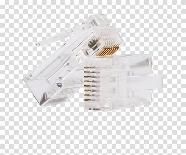Electrical connector Modular connector Category 5 cable 8P8C Twisted pair, connectors transparent background PNG clipart