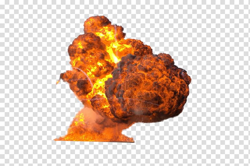 scene explosion red mushroom cloud free to pull transparent background PNG clipart