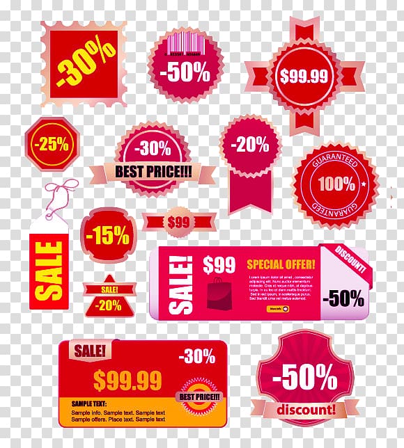 Sales promotion Sticker Label, Electricity supplier special discounts tag transparent background PNG clipart