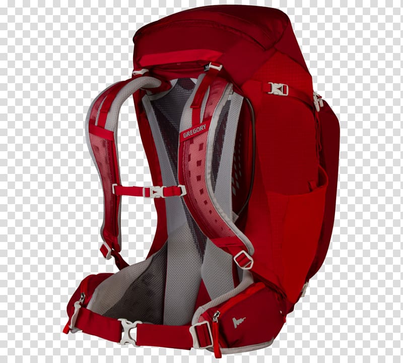 Backpack Osprey Hiking Gregory Mountain Products, LLC Mountaineering, red spark transparent background PNG clipart