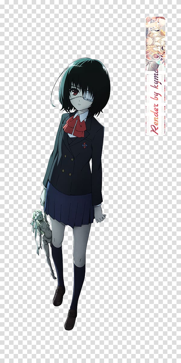 Another Mei Misaki Koichi Sakakibara Mangaka Anime, Anime transparent background PNG clipart