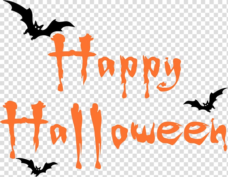 It Halloween costume Banner , Happy Halloween Text transparent background PNG clipart