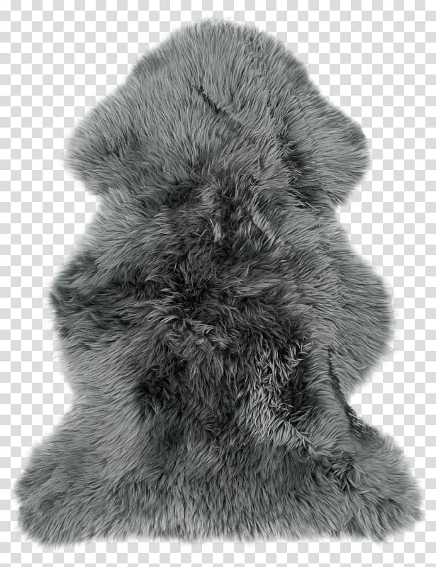 Sheepskin Fur Bont Carpet Grey, carpet transparent background PNG clipart