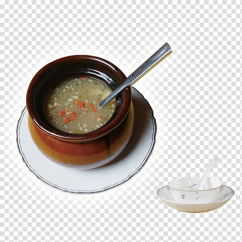 Congee Soup Simmering Pork ribs Stew, Winter tonic soup transparent background PNG clipart
