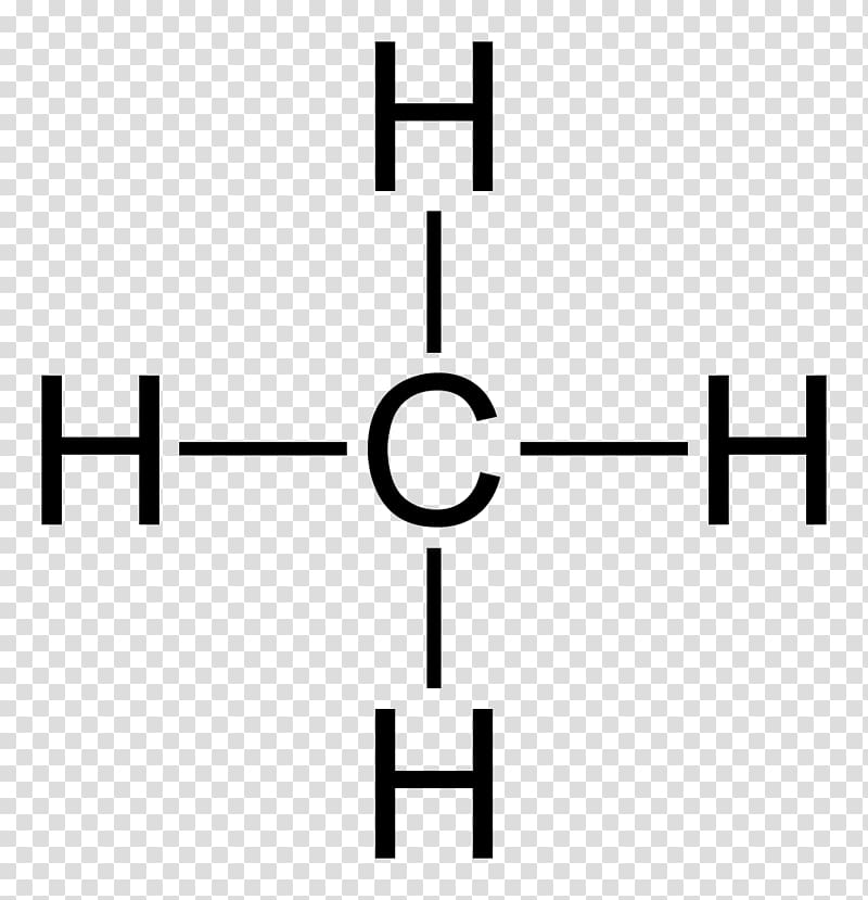 Methane Lewis structure Structural formula Single bond Chemical ...