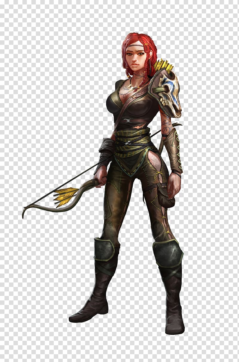 Pathfinder Roleplaying Game Dungeons & Dragons Ranger Player character d20 System, fantasy girl transparent background PNG clipart