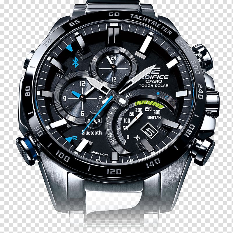 Casio Edifice Analog watch Smartwatch, smartphone transparent background PNG clipart