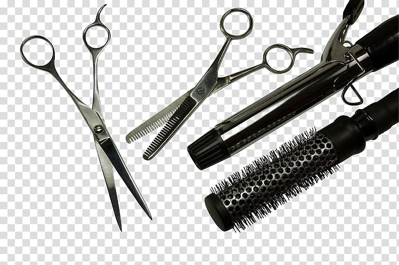 Comb Hair clipper Beauty Parlour Hairdresser Hairstyle, Sign hairdressing appliances transparent background PNG clipart