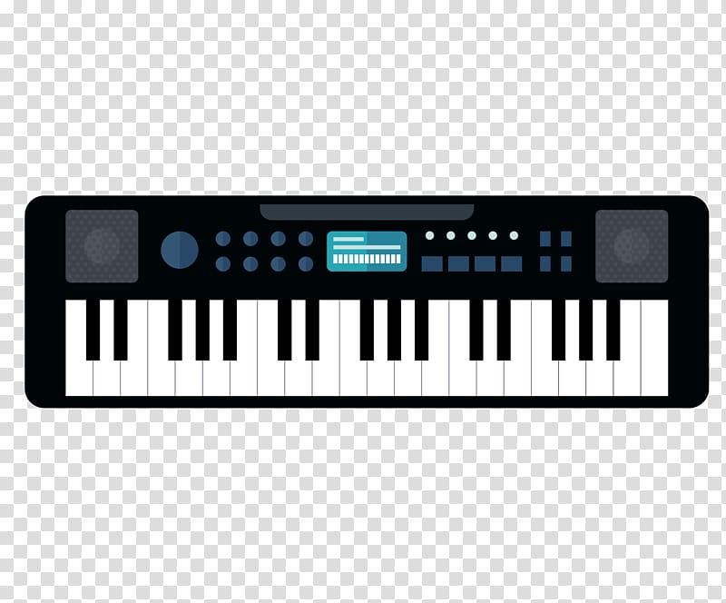 Electric piano Musical keyboard Digital piano Electronic keyboard Synthesizer, Keyboard instruments transparent background PNG clipart