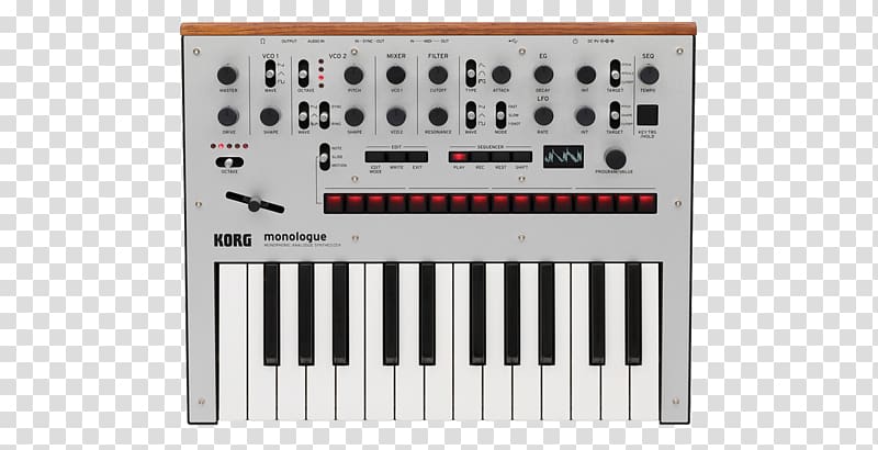 Korg Monologue ARP Odyssey Analog synthesizer Sound Synthesizers, key transparent background PNG clipart