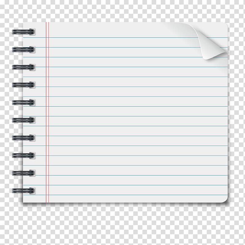 white line paper , Paper Notebook, Notebook transparent background PNG clipart