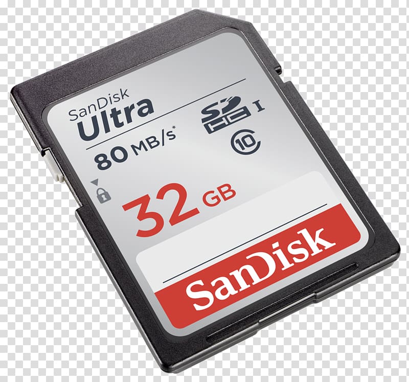 SDHC Secure Digital Flash Memory Cards SanDisk SDXC, Camera transparent background PNG clipart