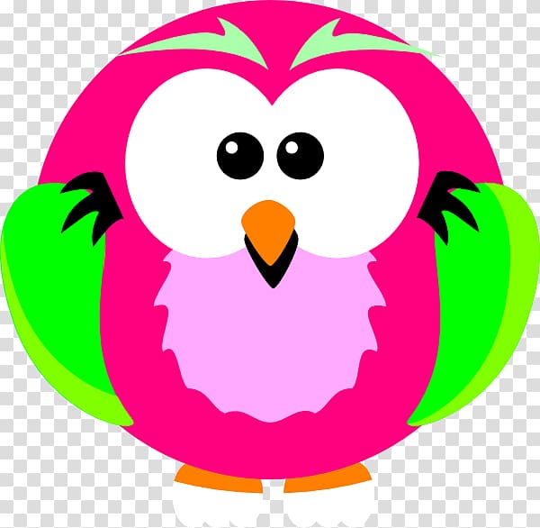 Free Owl , pink owl transparent background PNG clipart