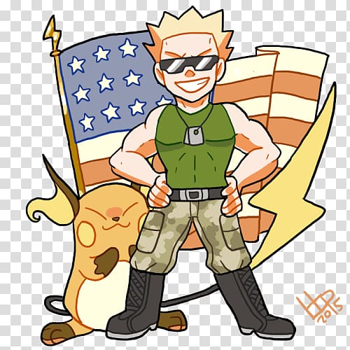 Lt. Surge United States Raichu Pokémon Kanto, united states transparent background PNG clipart