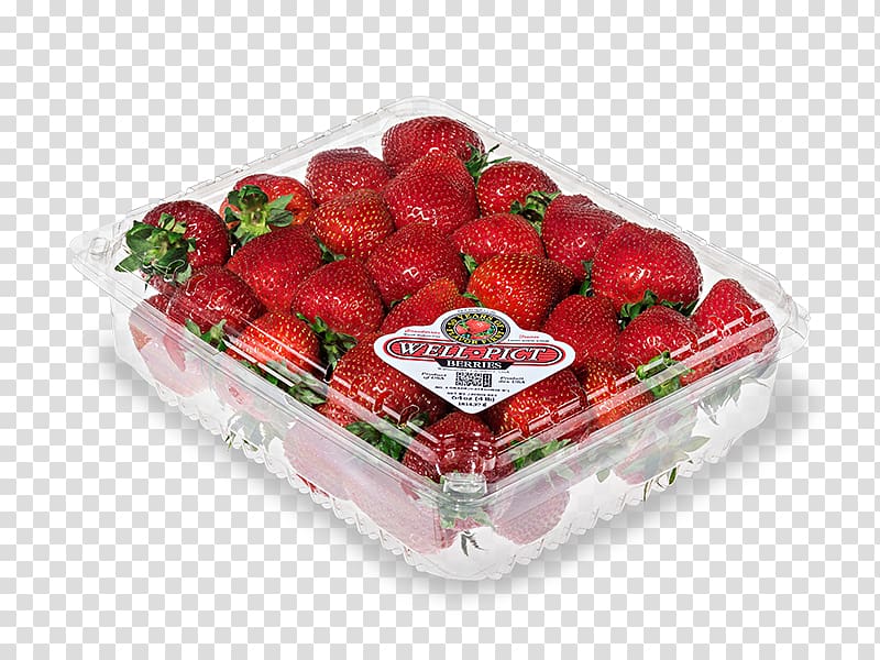 Strawberry Clamshell Packaging and labeling Fruit, supermarket fruit membership card transparent background PNG clipart