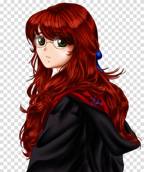 Red hair James Potter Hime cut Black hair, hair transparent background PNG clipart