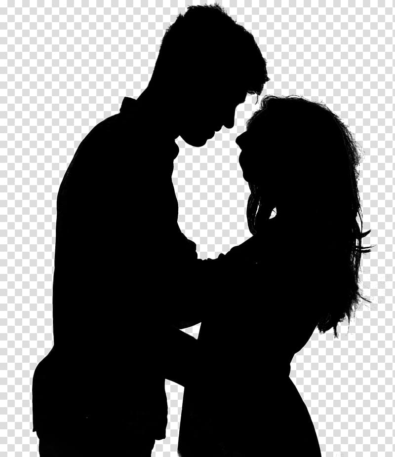 Woman couple, Couple Silhouette transparent background PNG clipart