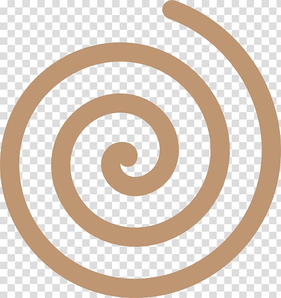 brown coil, Spiral Circle , spiral transparent background PNG clipart