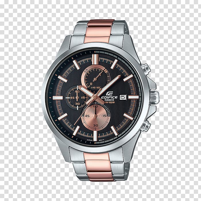 Casio Edifice Calculator watch Chronograph, watch transparent background PNG clipart