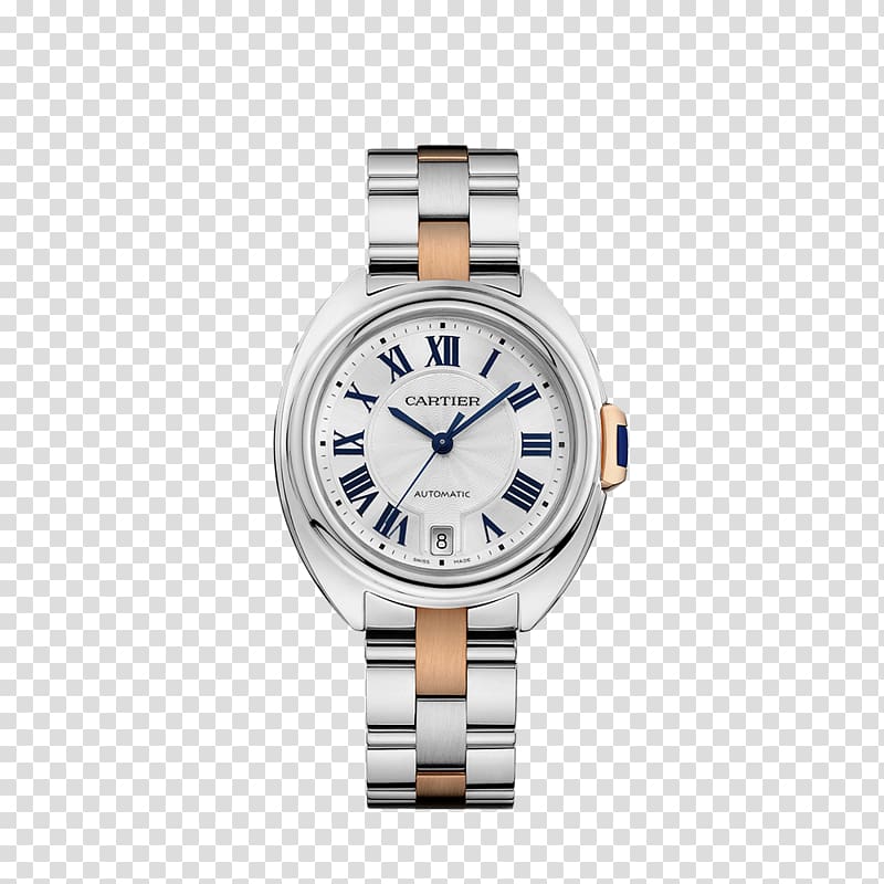 Cartier Fifth Avenue Automatic watch Movement, winding curve transparent background PNG clipart