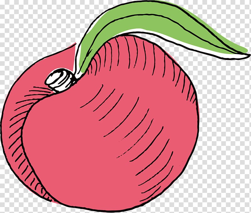 Apple Illustration, hand-painted delicious apple transparent background PNG clipart