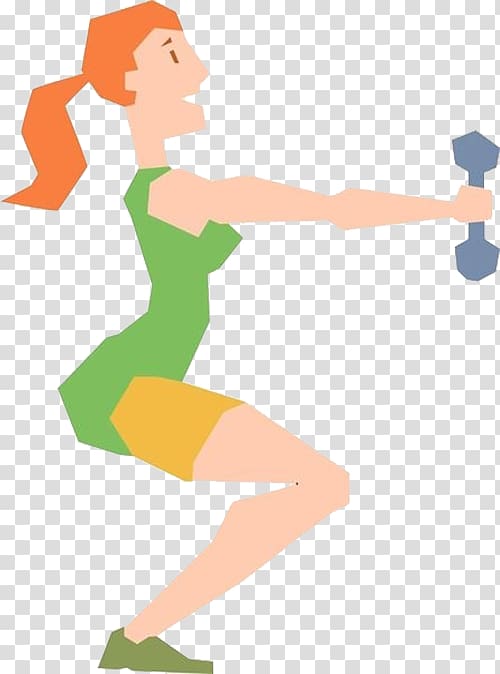Physical exercise Fitness Centre Training Dumbbell, Muscle girl burn fat transparent background PNG clipart